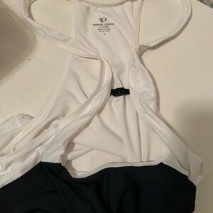 Pearl Izumi Black and White Mesh Cycling Bib elite pursuit shorts biker large